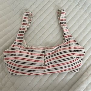 Aerie striped scoop neck bikini top